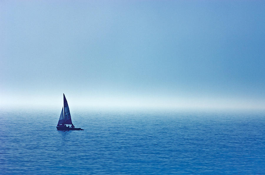 A distant sailboat